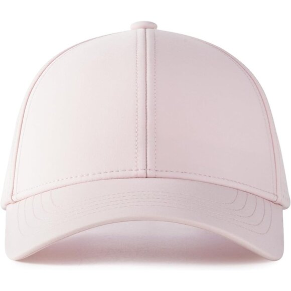 Men Baseball Cap Pink Camouflage Laser Cut Mesh Ball Curved Brim Hat - Picture 2 of 7